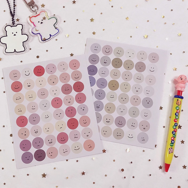 2Pc Smiley Expression Decorative Sticker Irregular Korean Diy Hand Account Diary Album Stick Label Seal Sticker Stationery
2Pc Smiley Expression Decorative Sticker Irregular Korean Diy Hand Account Diary Album Stick Label Seal Sticker Stationery