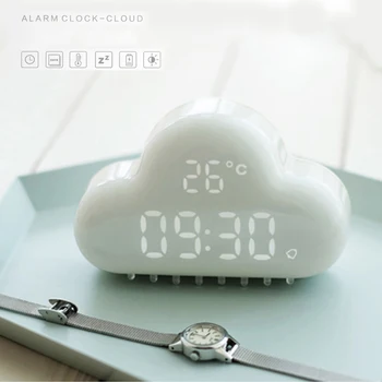 Creative Cloud Alarm Clock Intelligent Sound Control Desktop Clock Digital Electronic Alarm Clock Bedside Clock For Kids
Creative Cloud Alarm Clock Intelligent Sound Control Desktop Clock Digital Electronic Alarm Clock Bedside Clock For Kids