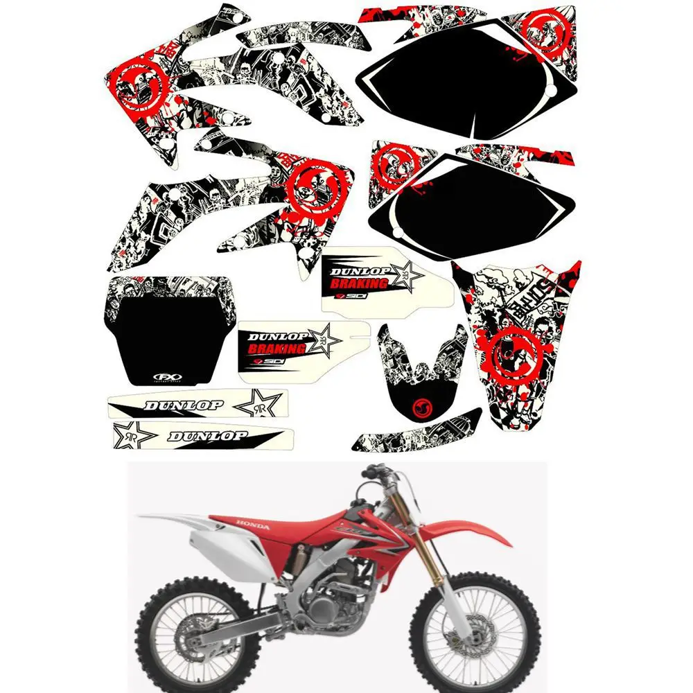 For HONDA CRf 250R 2004 2005 Customized Number Graphics Backgrounds Stickers Kit Decal
For HONDA CRf 250R 2004 2005 Customized Number Graphics Backgrounds Stickers Kit Decal