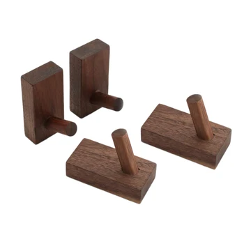 Pack of 4 Hook Rack Clothes Hat Hanger Towel Rack Home Vintage Handmade Craft Black Walnut
Pack of 4 Hook Rack Clothes Hat Hanger Towel Rack Home Vintage Handmade Craft Black Walnut