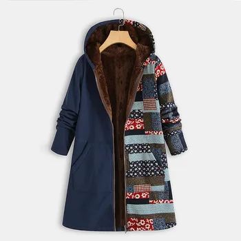 Women Outerwear Splice Print Faux Fur Lining Hooded Long Sleeve Retro Warm Winter Jacket Manteau Femme Hiver Plus Size 5xl#3
Women Outerwear Splice Print Faux Fur Lining Hooded Long Sleeve Retro Warm Winter Jacket Manteau Femme Hiver Plus Size 5xl#3