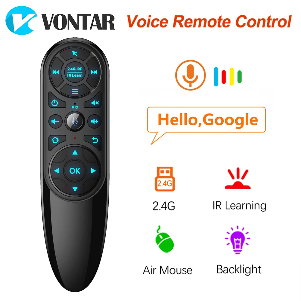 VONTAR Q6 Pro Voice Remote Control 2.4G Wireless Air Mouse Gyroscope IR Learning for Android tv box H96 X96 Max Plus X96 mini
VONTAR Q6 Pro Voice Remote Control 2.4G Wireless Air Mouse Gyroscope IR Learning for Android tv box H96 X96 Max Plus X96 mini
