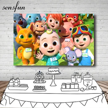 Sensfun Photography Backdrops Happy Birthday Cocomelon Party Custom Photo Studio Background Decoration Custom Photocall
Sensfun Photography Backdrops Happy Birthday Cocomelon Party Custom Photo Studio Background Decoration Custom Photocall