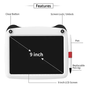 9 Inch Writing Tablet Enotepad Graphics Handwriting Pad Board touch pad writing tablet lcd graphic tablet Drawing Tablet tablet
9 Inch Writing Tablet Enotepad Graphics Handwriting Pad Board touch pad writing tablet lcd graphic tablet Drawing Tablet tablet
