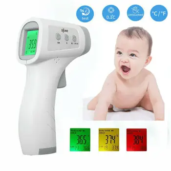 Digital Temperatur Thermometer IR Infrared Thermometer Non-contact Forehead Body Surface Temperature instruments for Adult Baby
Digital Temperatur Thermometer IR Infrared Thermometer Non-contact Forehead Body Surface Temperature instruments for Adult Baby