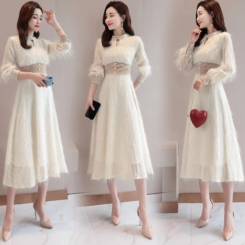 Mid-length Dress Half-Turtle-Neck Tassels 2019 Autumn New Style Joint Long Sleeve Solid Color
Mid-length Dress Half-Turtle-Neck Tassels 2019 Autumn New Style Joint Long Sleeve Solid Color