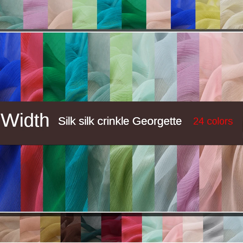 Thin wide-width silk georgette silk Han suit skirt clothing fabric handmade DIY sewing cloth perspective fabric
Thin wide-width silk georgette silk Han suit skirt clothing fabric handmade DIY sewing cloth perspective fabric