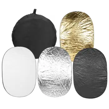 High Quality 100X150CM 5 in 1 Portable Photography Foldable Oval Five Color Reflector Panel Equipment
High Quality 100X150CM 5 in 1 Portable Photography Foldable Oval Five Color Reflector Panel Equipment
