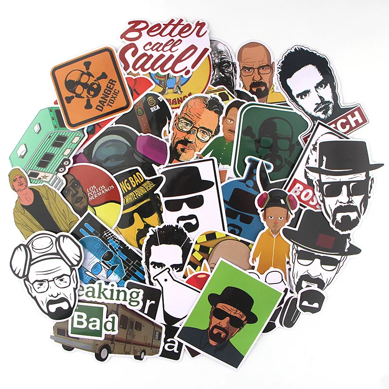 34pcs/lot Breaking Bad Creative Sticker Paper Album Notebook Adhesive Tape Car Luggage Diy Decoration Graffiti Stickers AT2918
34pcs/lot Breaking Bad Creative Sticker Paper Album Notebook Adhesive Tape Car Luggage Diy Decoration Graffiti Stickers AT2918