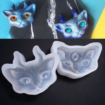 Crystal Epoxy 3D Magic Three-eye Cat Head Silicone Mold With Eyes For DIY Making Finding Accessories Jewelry
Crystal Epoxy 3D Magic Three-eye Cat Head Silicone Mold With Eyes For DIY Making Finding Accessories Jewelry