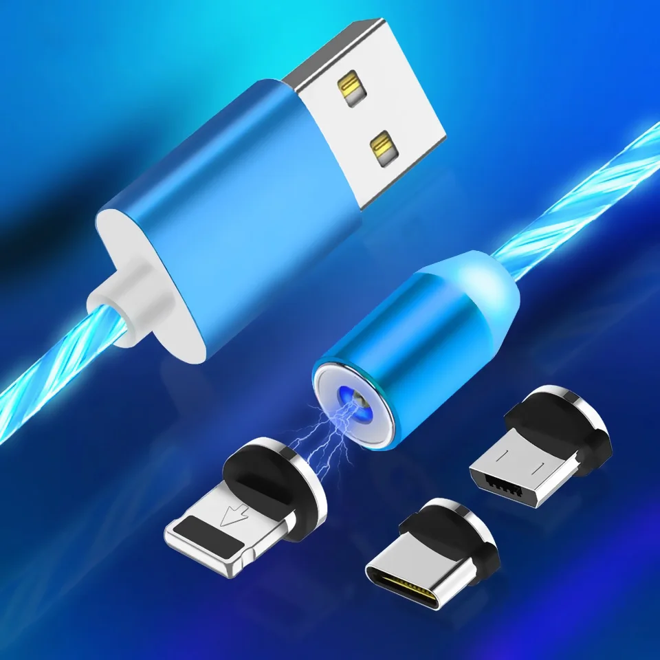 Magnetic Cable Charger Adapter Flowing Light Cable 2.4A Fast Charge Type C USB Micro Charger Cable Wire For iPhone 7 Samsung S10
Magnetic Cable Charger Adapter Flowing Light Cable 2.4A Fast Charge Type C USB Micro Charger Cable Wire For iPhone 7 Samsung S10