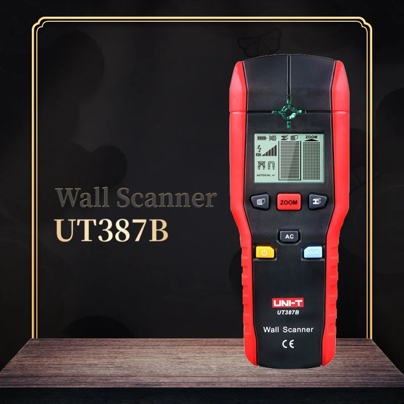 UNI-T UT387B Handheld Wall detector Non-ferrous Metal detectors Copper wood Metal Detector Flashing LED Light Indication
UNI-T UT387B Handheld Wall detector Non-ferrous Metal detectors Copper wood Metal Detector Flashing LED Light Indication