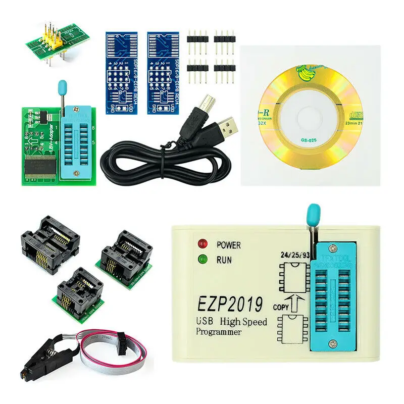 High-speed EZP2019 USB SPI Programmer Supports 24 25 93 EEPROM 25 Flash Chip
High-speed EZP2019 USB SPI Programmer Supports 24 25 93 EEPROM 25 Flash Chip