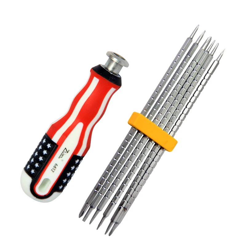 6 in 1 Portable Screwdriver Kit Profession Precision Instrument Repair Tool Kit Suitable for All Kinds of Electrical Maintenance
6 in 1 Portable Screwdriver Kit Profession Precision Instrument Repair Tool Kit Suitable for All Kinds of Electrical Maintenance