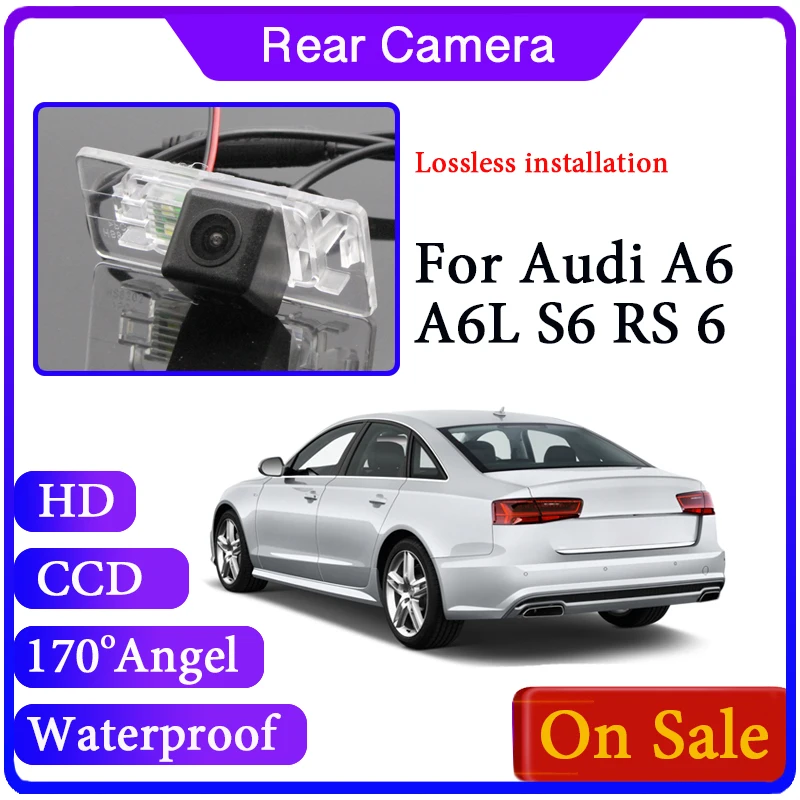 Car Rear View Back Up CAM For Audi A6 A6L C6 4F C7 4G 2004~2018 Reversing Water proof Camera AW