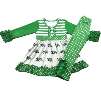 hot sale moody cow farm tractor print pattern children's clothing girl's set fashion personality style 
hot sale moody cow farm tractor print pattern children's clothing girl's set fashion personality style