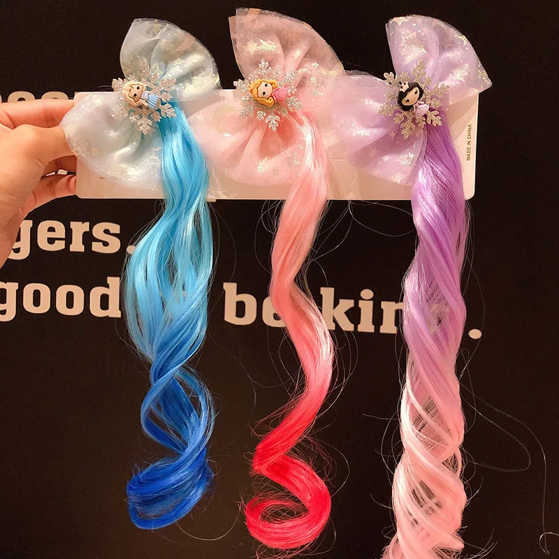 6Pcs/Lot Sweet Girls Princess Hair Clips Child Gradient Colorful Wigs Bow HairPins Hairgrip Wholesale Kids Hair Accessories
6Pcs/Lot Sweet Girls Princess Hair Clips Child Gradient Colorful Wigs Bow HairPins Hairgrip Wholesale Kids Hair Accessories