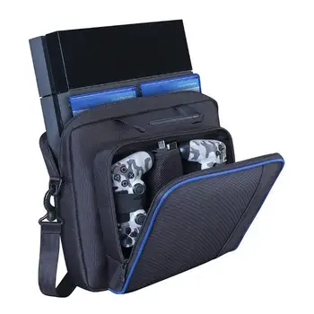 Carrying Case, Sturdy Durable Portable Nylon Taffeta Travel Shoulder Bag Videogame Console Bag for PS4, PS4 Slim 
Carrying Case, Sturdy Durable Portable Nylon Taffeta Travel Shoulder Bag Videogame Console Bag for PS4, PS4 Slim