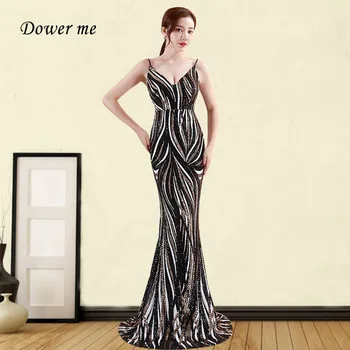 Sequin Mermaid Evening Dress GDX247 Spaghetti Strap Party Gowns Plus Size Sleeveless Robe De Soiree Backless Elegant Dresses
Sequin Mermaid Evening Dress GDX247 Spaghetti Strap Party Gowns Plus Size Sleeveless Robe De Soiree Backless Elegant Dresses