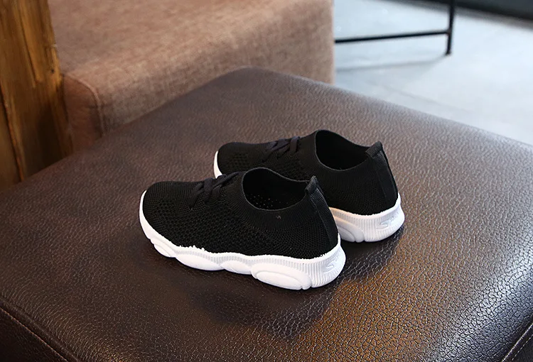 New Baby Sneakers 2020 Fashion Children's Flat Shoes Baby Kids Girls Shoes Stretch Breathable Mesh Sports Running Shoes