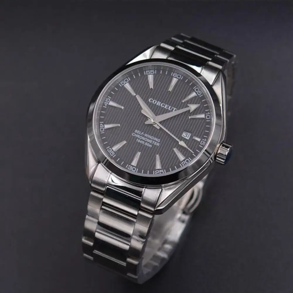 Corgeut 41mm men clock black dial Automatic calendar Mechanical Sapphire crystal men wristwatch luxury top brand
Corgeut 41mm men clock black dial Automatic calendar Mechanical Sapphire crystal men wristwatch luxury top brand