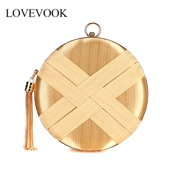 LOVEVOOK women evening clutch silk handbag messenger bag for ladies fashion round clutch for party wedding concert tassel chain 
LOVEVOOK women evening clutch silk handbag messenger bag for ladies fashion round clutch for party wedding concert tassel chain