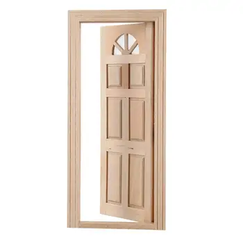 Doll House Miniature Unpainted Wooden Exterior Single Door 6-Panel Flat Top Wood color
Doll House Miniature Unpainted Wooden Exterior Single Door 6-Panel Flat Top Wood color