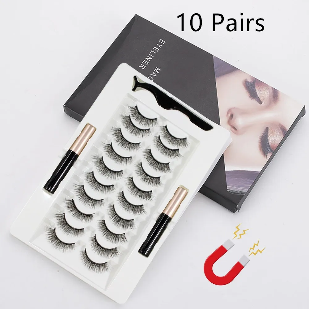 3D Mink Hair False Eyelashes 10Pairs Magnetic Eyelashes With 1 Pc Magnetic Eyeliner and Tweezer Set Makeup Beauty Extension Tool
3D Mink Hair False Eyelashes 10Pairs Magnetic Eyelashes With 1 Pc Magnetic Eyeliner and Tweezer Set Makeup Beauty Extension Tool