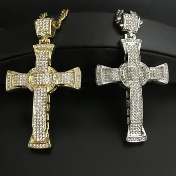 Hip Hop Men Crystal Necklace Gold Silver Color Cross Necklace Stainless Steel Ice Out Cuban Necklace Pendant Hip Hop For Men
Hip Hop Men Crystal Necklace Gold Silver Color Cross Necklace Stainless Steel Ice Out Cuban Necklace Pendant Hip Hop For Men