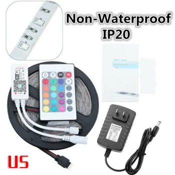 LED Light Strip WiFi Controller Light Strip 5M RGB 300LED Smart Home WIFI Strip Light App Control Waterproof Lamp New
LED Light Strip WiFi Controller Light Strip 5M RGB 300LED Smart Home WIFI Strip Light App Control Waterproof Lamp New