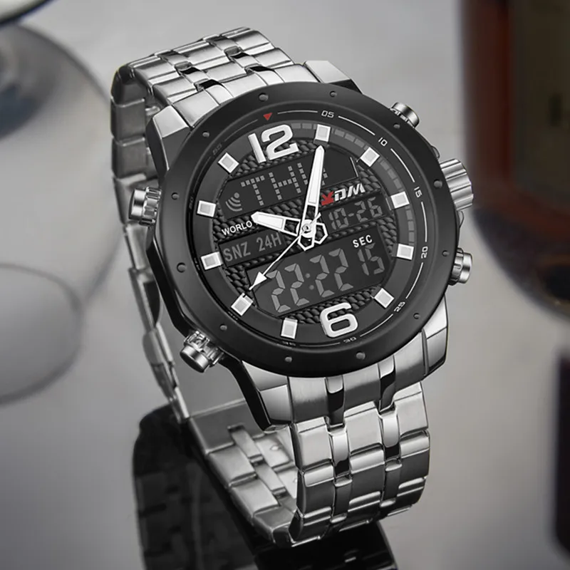 Mens Watch Deluxe Stainless Steel with Quartz Analog Watch Waterproof Business Casual Watch with Calendar Date Window
Mens Watch Deluxe Stainless Steel with Quartz Analog Watch Waterproof Business Casual Watch with Calendar Date Window