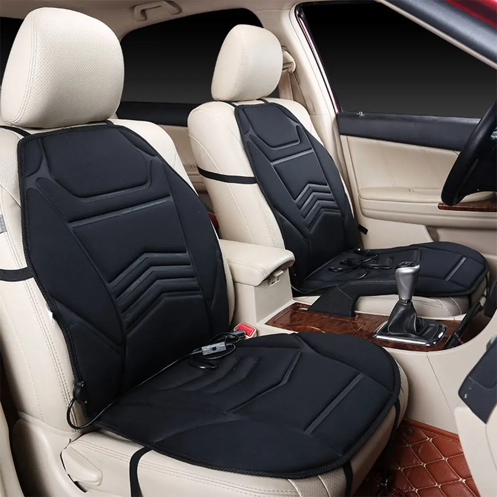 2PCS DC 12V Car Heated Seat Cushion Front Seat Cover Auto Temperature Control Winter Warming Electric Heating Seat Cover Black
2PCS DC 12V Car Heated Seat Cushion Front Seat Cover Auto Temperature Control Winter Warming Electric Heating Seat Cover Black