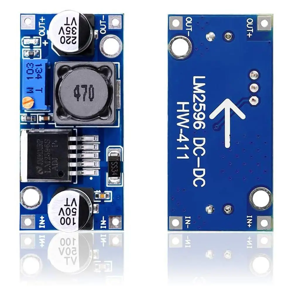 DC-DC Step Down Converter Module LM2596s DC 3.2~40 to 1.25-35V Adjustable Voltage Regulator 3A adjustable
DC-DC Step Down Converter Module LM2596s DC 3.2~40 to 1.25-35V Adjustable Voltage Regulator 3A adjustable