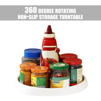 Rotation Storage Rack Spice Seasoning Storage Turntable with Wide Base Non-Skid Bathroom Kitchen Cabinet Jars Bottles Organizer
Rotation Storage Rack Spice Seasoning Storage Turntable with Wide Base Non-Skid Bathroom Kitchen Cabinet Jars Bottles Organizer