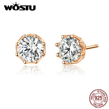 WOSTU 925 Sterling Silver Exquisite Zircon Gold Color Stud Earrings For Women Stylish Small Earrings Wedding Jewelry CQE499-B
WOSTU 925 Sterling Silver Exquisite Zircon Gold Color Stud Earrings For Women Stylish Small Earrings Wedding Jewelry CQE499-B