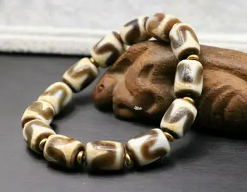 Collectible Treasure Unique Unique Magic Power Tibetan Old Oily Tiger Tooth dZi Bead Stretchy Bracelet 5A
Collectible Treasure Unique Unique Magic Power Tibetan Old Oily Tiger Tooth dZi Bead Stretchy Bracelet 5A