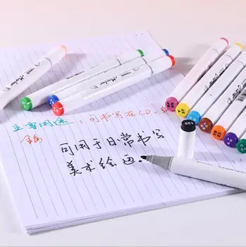 12/24/36 Colors Dual Tip Marker Pen Art Markers Watercolor Drawing Coloring Manga Calligraphy Stationery Brush Pens Set
12/24/36 Colors Dual Tip Marker Pen Art Markers Watercolor Drawing Coloring Manga Calligraphy Stationery Brush Pens Set