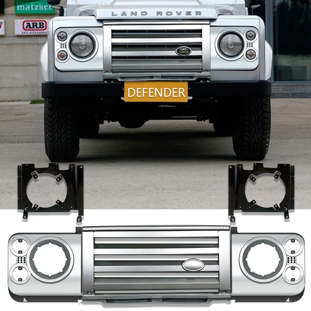 Car stying Front Kit ABS Middle FRONT Grille & surrounds & Brackets For Land Rover Defender 90 110 Vehicle Auto Parts Car
Car stying Front Kit ABS Middle FRONT Grille & surrounds & Brackets For Land Rover Defender 90 110 Vehicle Auto Parts Car