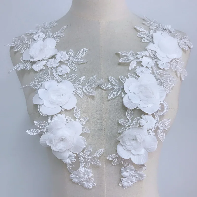 2 pieces of colorful 3D flower embroidery patch bridal lace sewing fabric applique beaded tulle DIY wedding dress
2 pieces of colorful 3D flower embroidery patch bridal lace sewing fabric applique beaded tulle DIY wedding dress