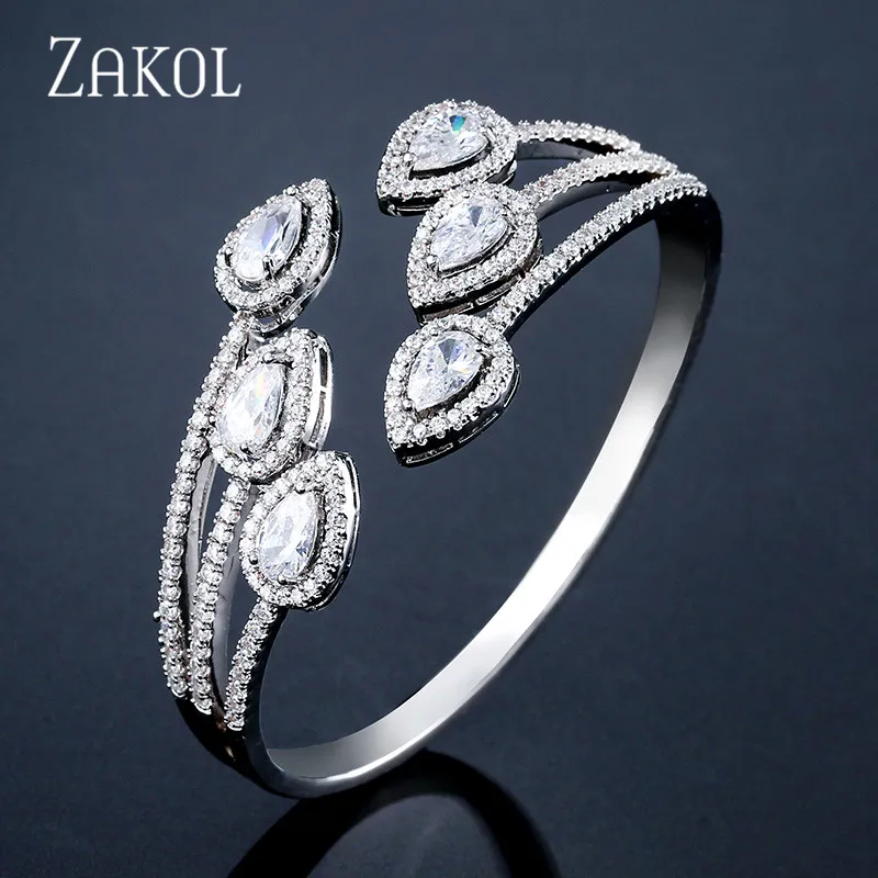 ZAKOL Luxury Cubic Zirconia Drops Phoenix Tail Bracelet Bridal Jewelry for Women Wedding Dinner Party Birthday Gift FSBP2128
ZAKOL Luxury Cubic Zirconia Drops Phoenix Tail Bracelet Bridal Jewelry for Women Wedding Dinner Party Birthday Gift FSBP2128
