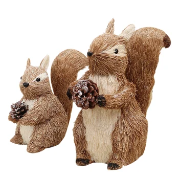 2Pcs Adorable Squirrel Adornment Desktop Decoration Lovely Hay Crafts for Home Nursery Desktop
2Pcs Adorable Squirrel Adornment Desktop Decoration Lovely Hay Crafts for Home Nursery Desktop