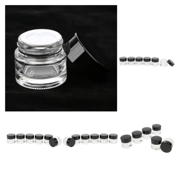 24 Pieces 5g Empty Clear Glass Sample Containers, Cosmetic Pot Jars with Screw Cap Lids for Travelling
24 Pieces 5g Empty Clear Glass Sample Containers, Cosmetic Pot Jars with Screw Cap Lids for Travelling