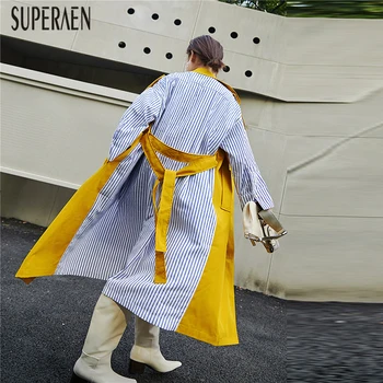 SuperAen Striped Fashion Women Windbreaker 2020 Spring and Autumn New Korean Style Ladies Windbreaker Cotton Women Clothing
SuperAen Striped Fashion Women Windbreaker 2020 Spring and Autumn New Korean Style Ladies Windbreaker Cotton Women Clothing