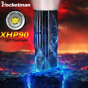 Most Powerful XHP90.2 LED Flashlight Xlamp Tactical Waterproof Torch Smart Chip Control with Bottom Attack Cone USB Rechargeable
Most Powerful XHP90.2 LED Flashlight Xlamp Tactical Waterproof Torch Smart Chip Control with Bottom Attack Cone USB Rechargeable