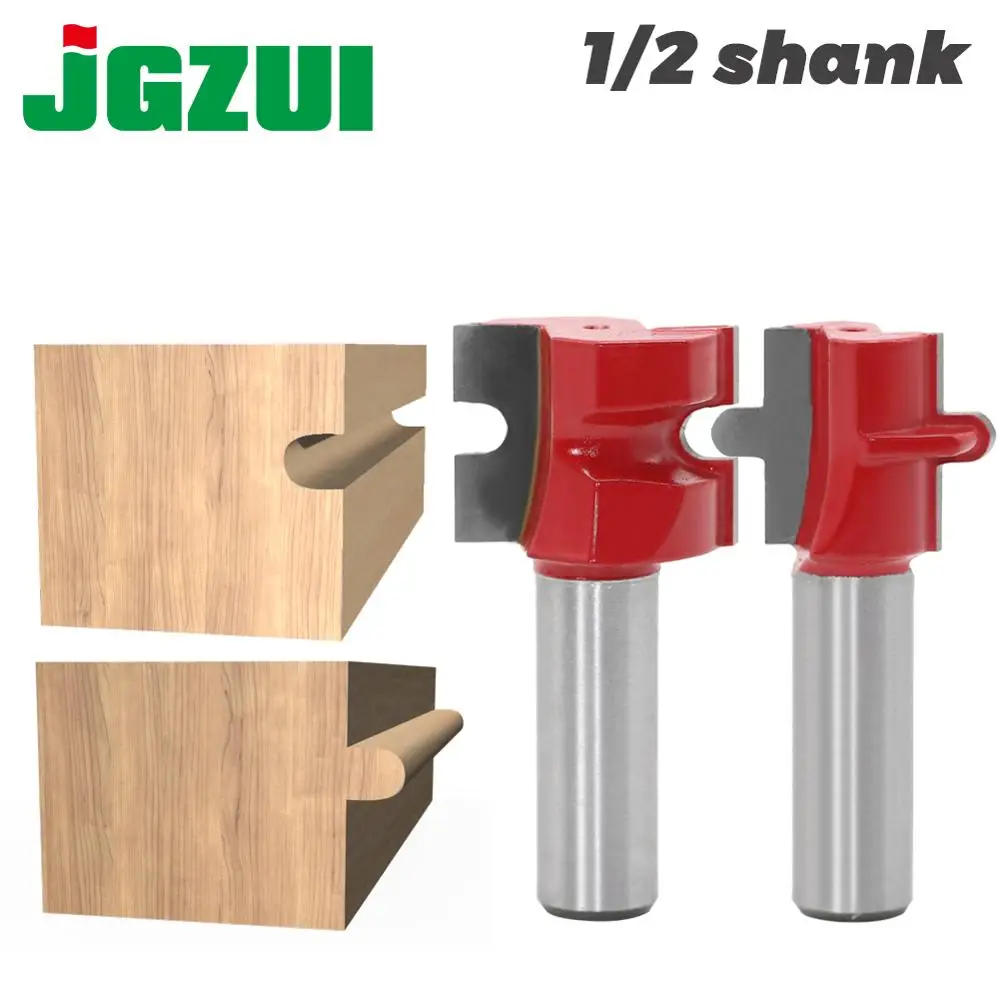 2pc 1/2 Shank Mini Tongue & Groove Router Bit Set Line knife Woodworking cutter Tenon Cutter for Woodworking Tools