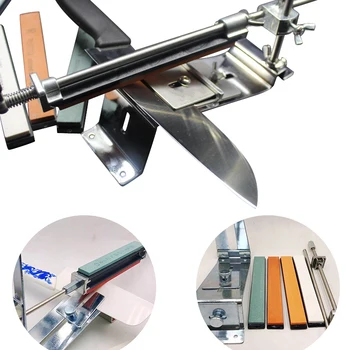 New Stainless Steel Kitchen Knife Sharpener Tools Professional Knife Sharpener Sharpening Machine Fix Fixed Angle With Stone
New Stainless Steel Kitchen Knife Sharpener Tools Professional Knife Sharpener Sharpening Machine Fix Fixed Angle With Stone