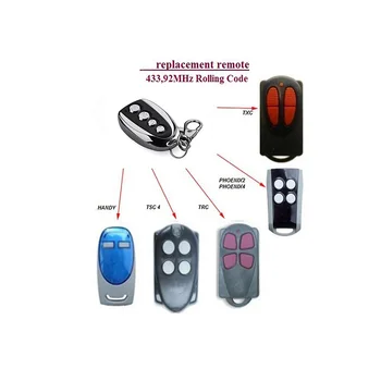 For gate garage remote transmitter TXC2, TXC4 ,PHOX 2, PHOX 4 Rolling code garage gate remote 433mhz
For gate garage remote transmitter TXC2, TXC4 ,PHOX 2, PHOX 4 Rolling code garage gate remote 433mhz