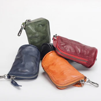 YIFANGZHE Leather key holder, Genuine Cowhide Leather Women /Men Leather Keys Holder, Money Wallet Pouch Case 1 key Holders
YIFANGZHE Leather key holder, Genuine Cowhide Leather Women /Men Leather Keys Holder, Money Wallet Pouch Case 1 key Holders