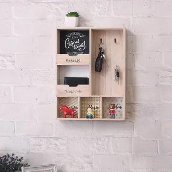 Storage Rack Three Layer Hook Hanging Wall Decoration Holder Living Room Keys Holder Kitchen Vestibule Porch Box Log Color
Storage Rack Three Layer Hook Hanging Wall Decoration Holder Living Room Keys Holder Kitchen Vestibule Porch Box Log Color