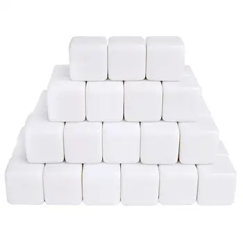 16MM Blank White Dice for Board Games, DIY, Fun, and Teaching, Pack of 50pcs
16MM Blank White Dice for Board Games, DIY, Fun, and Teaching, Pack of 50pcs